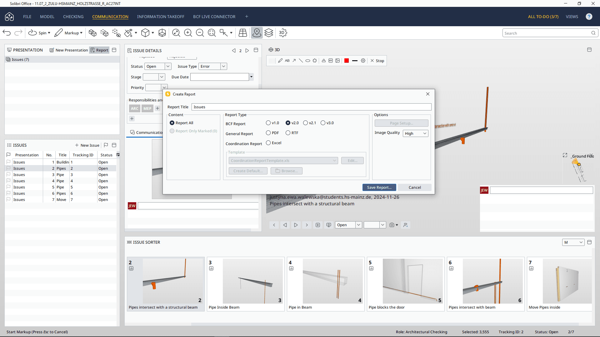 Picture of Solibri/ potenzielle Kollisionen