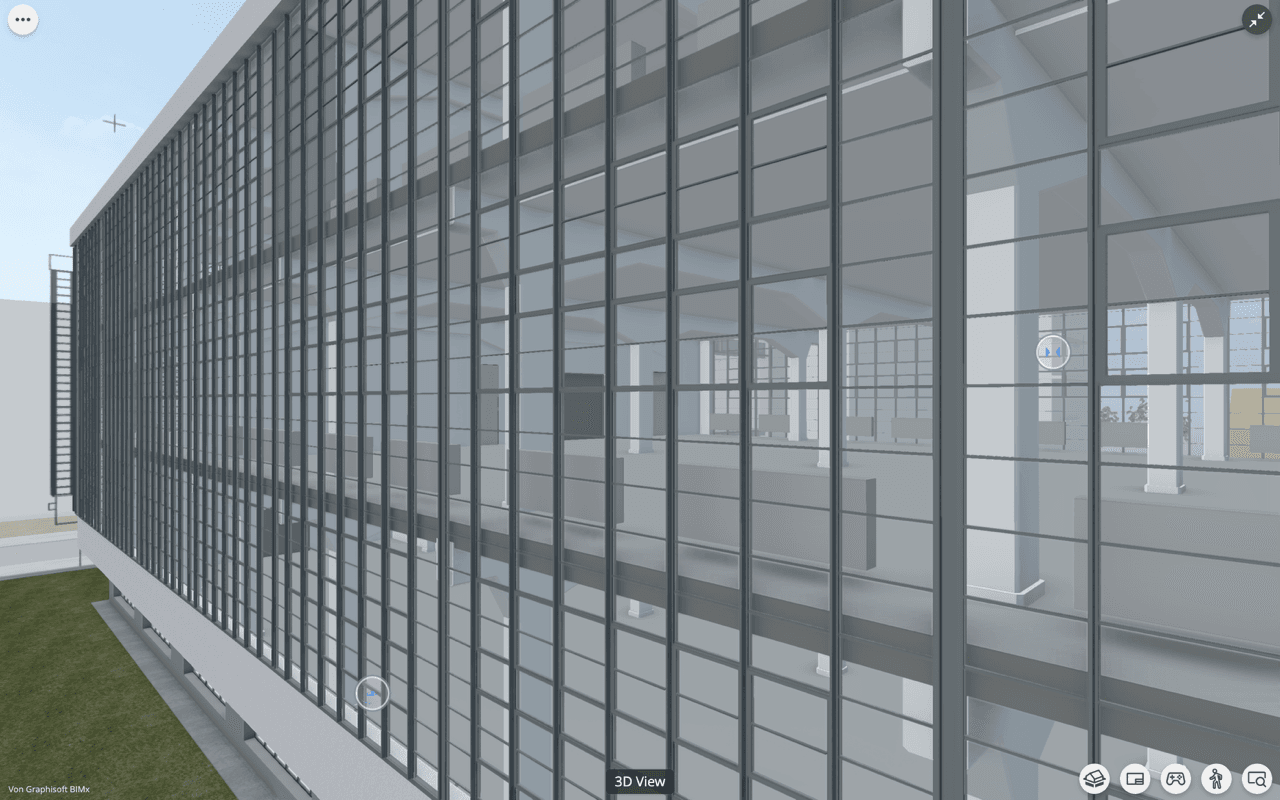 Picture of Bildausschnitt 3D Modell des Bauhauses Dessau