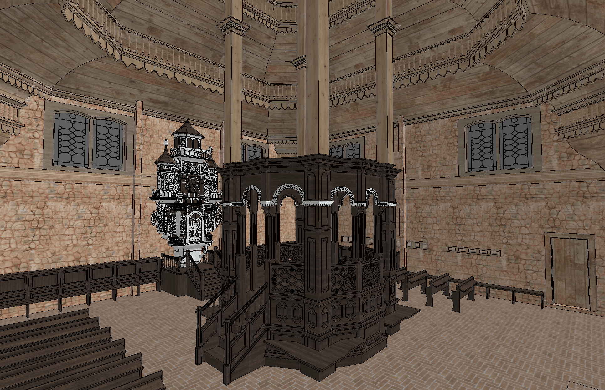 Picture of Img 4. Bima and Aron ha kodesh