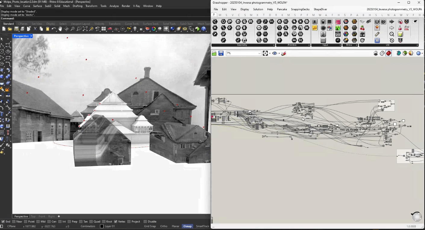 Picture of Img 6. Grasshopper script and 3D buildings