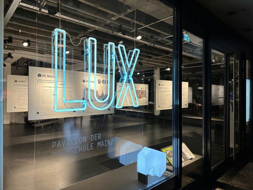 Picture of Fig. 4. Exhibition at the LUX-Pavillon Hochschule Mainz